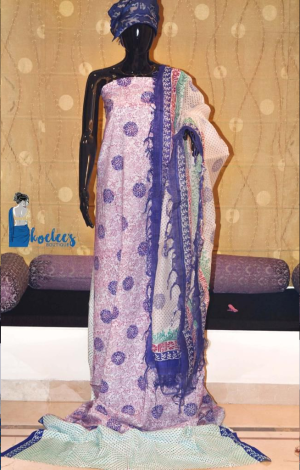 Pure Cotton Salwer Suit Pieces With Cotton Dupatta
