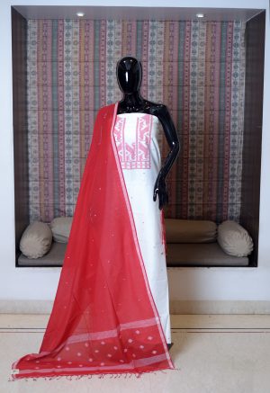 Pure Cotton Hand Woven Dhakai Jamdani Salwer Suit Piece