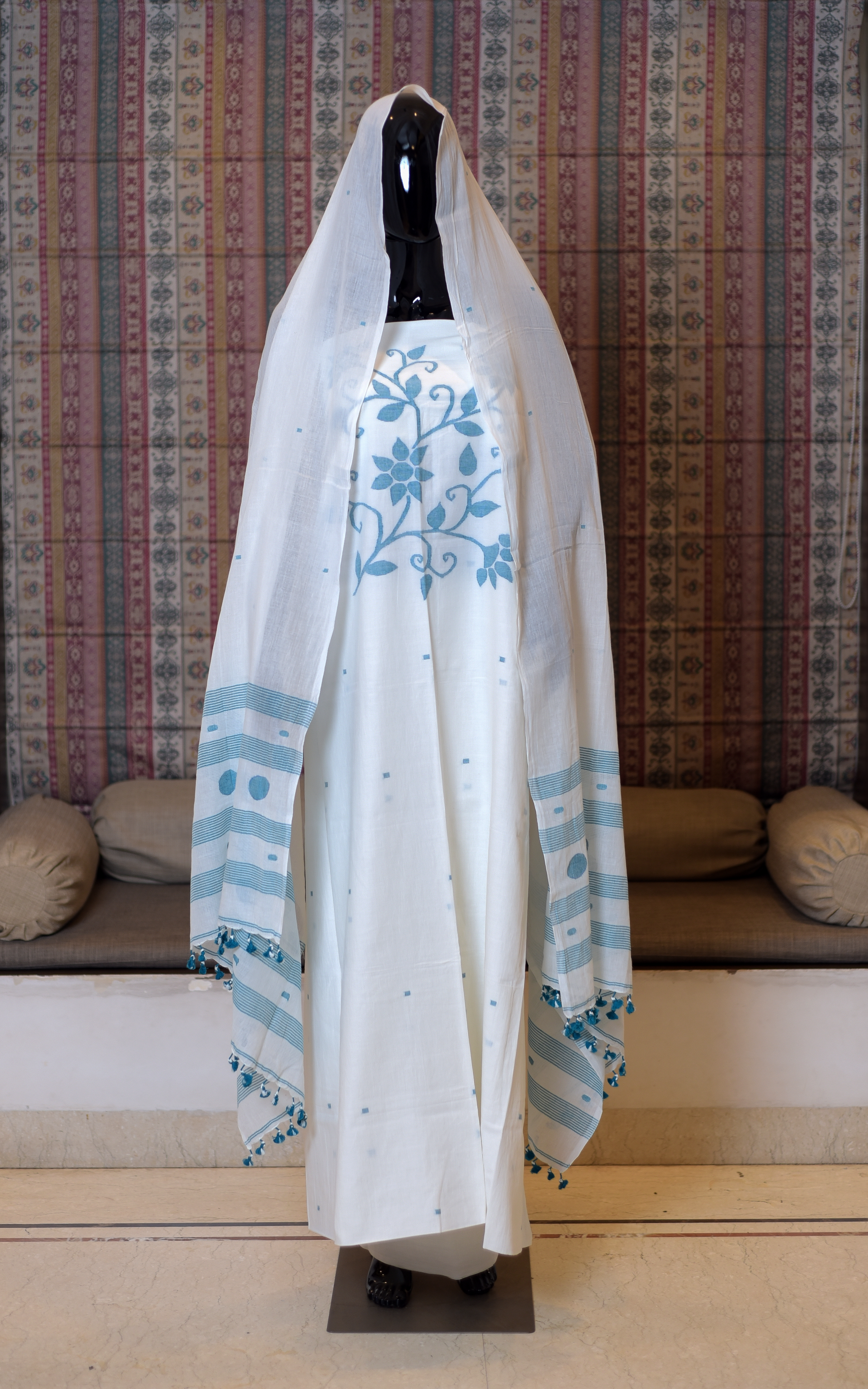 Pure Cotton Hand Woven Dhakai Jamdani Salwer Suit Piece