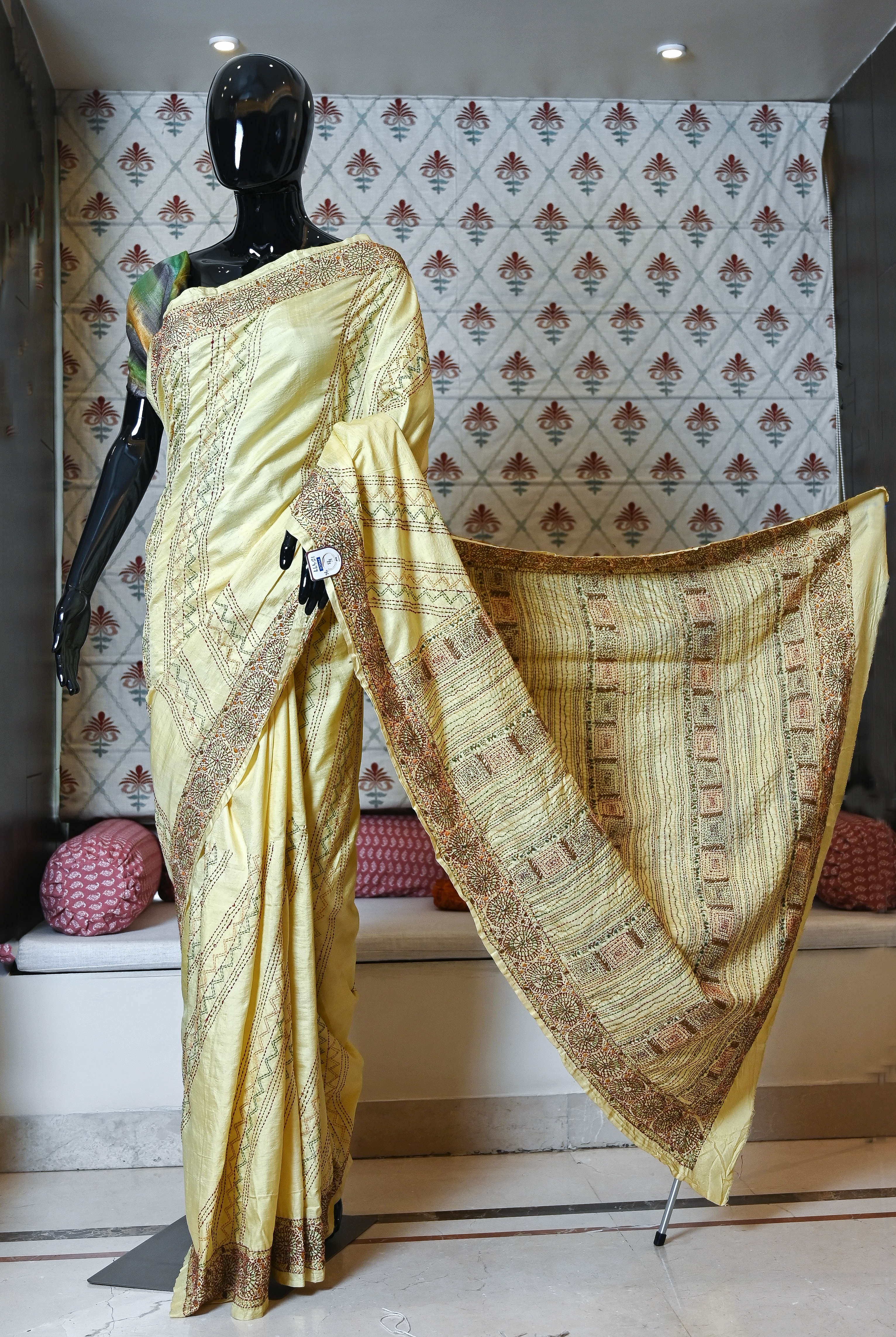 Pure Silk Saree with Dye and Khanta Work