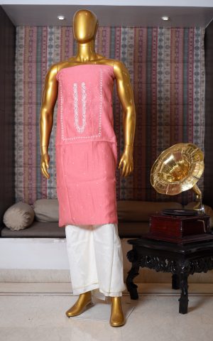 Pure Cotton Panjabi With Thread Hand Work
