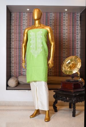Pure Cotton Panjabi With Thread Hand Work